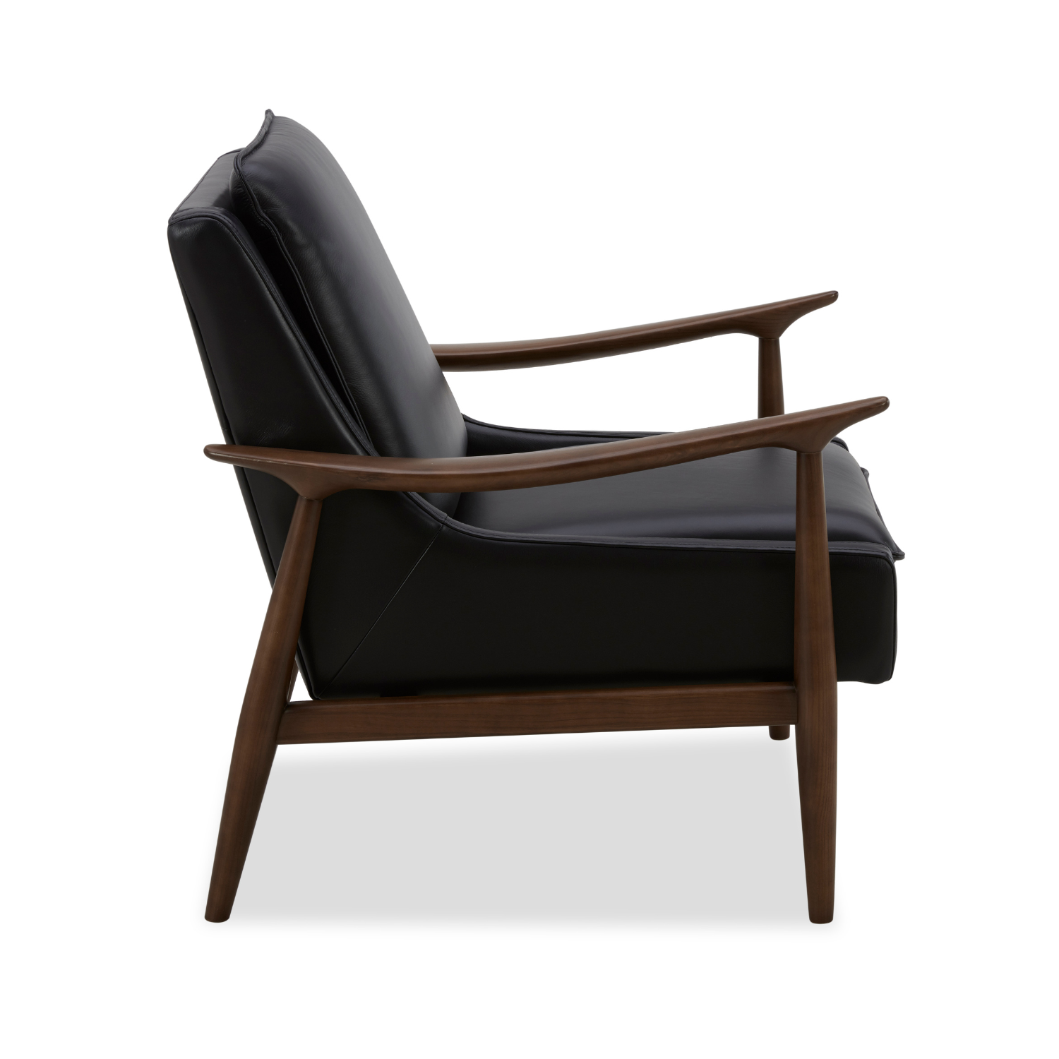 Mid-Century Leather Lounge Chair