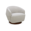 Modern Lounge Chair with Sculptural, Woven - Living Room