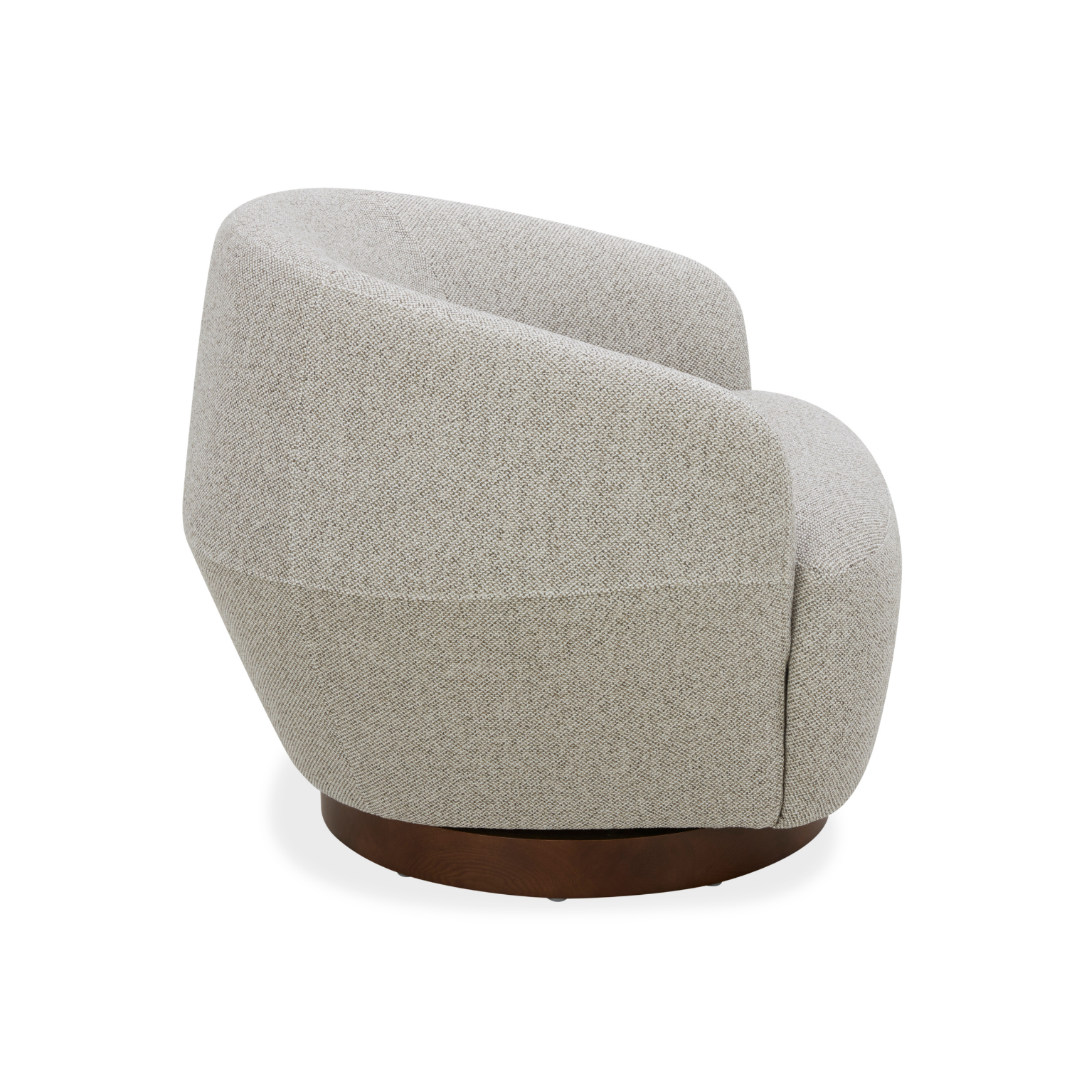 Modern Lounge Chair with Sculptural, Woven - Living Room