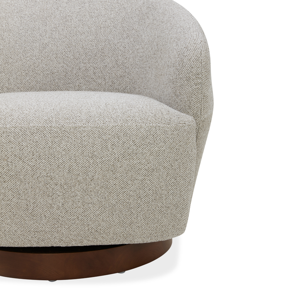 Modern Lounge Chair with Sculptural, Woven - Living Room
