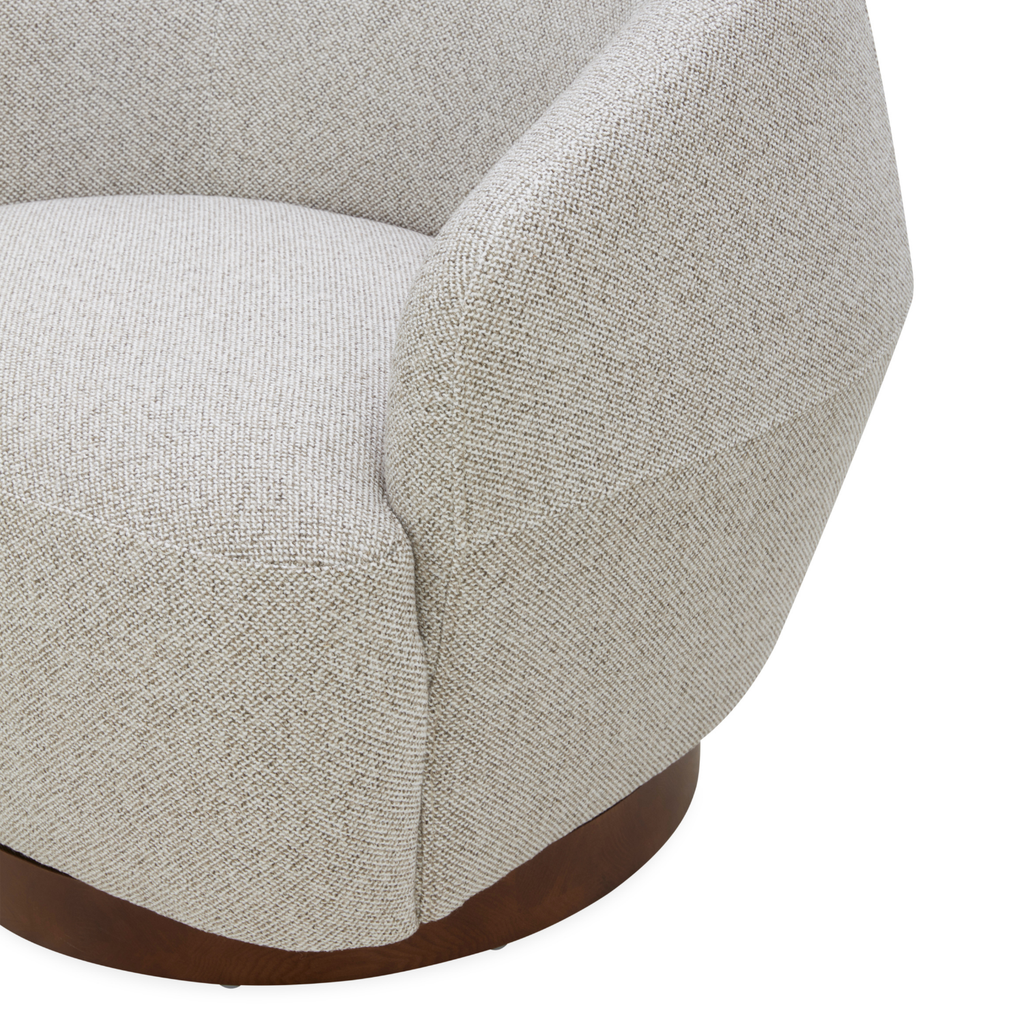 Modern Lounge Chair with Sculptural, Woven - Living Room