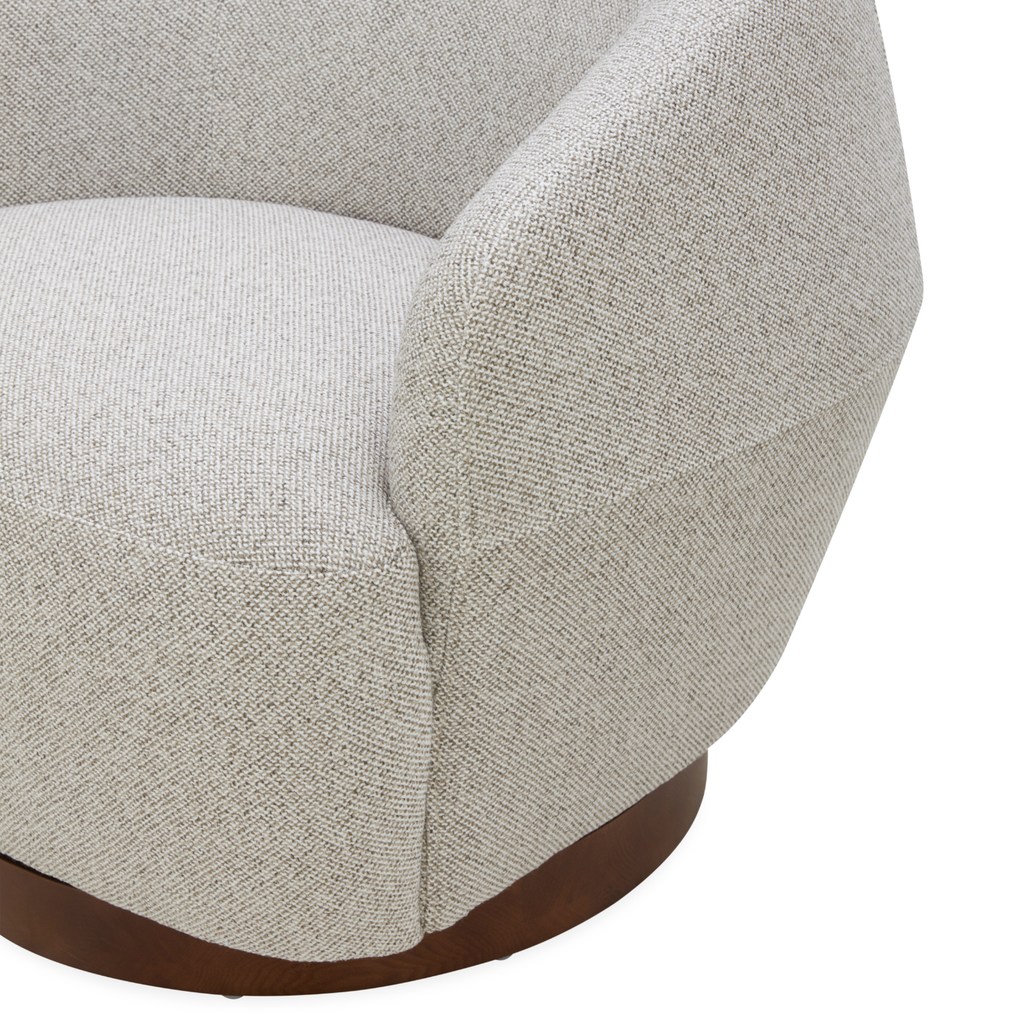 Modern Lounge Chair with Sculptural, Woven - Living Room