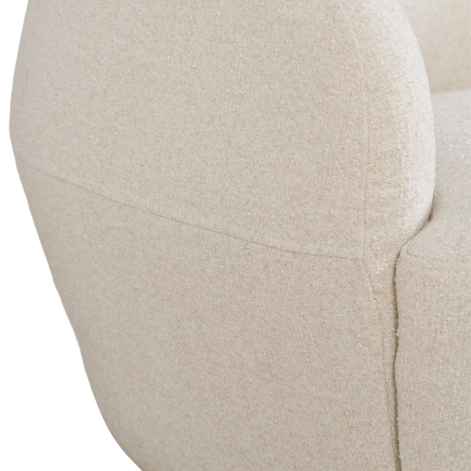 Contemporary Glass Lounge Chair with Swivel, Round