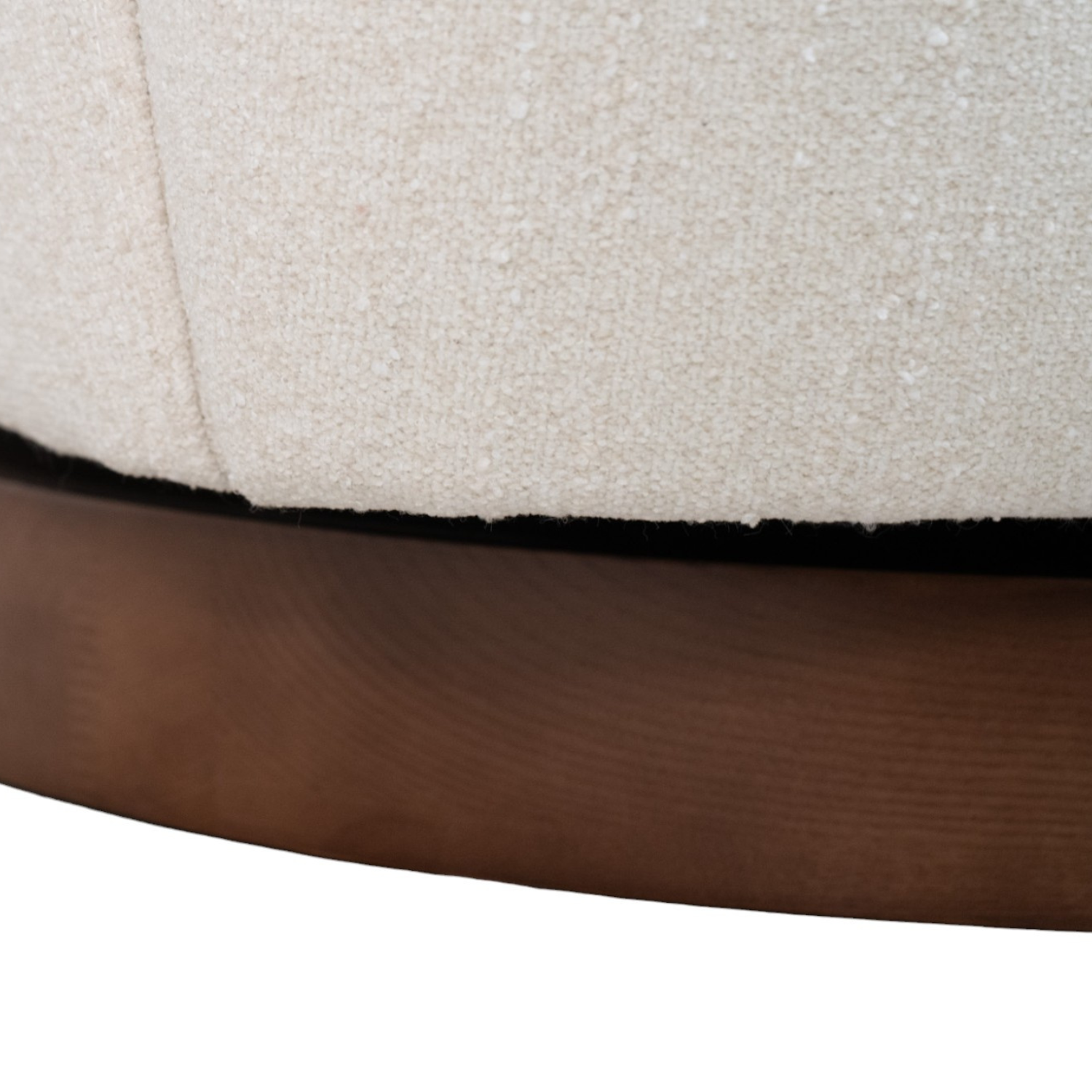 Contemporary Glass Lounge Chair with Swivel, Round