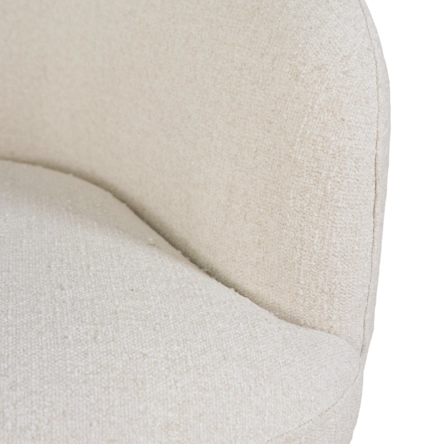 Contemporary Glass Lounge Chair with Swivel, Round