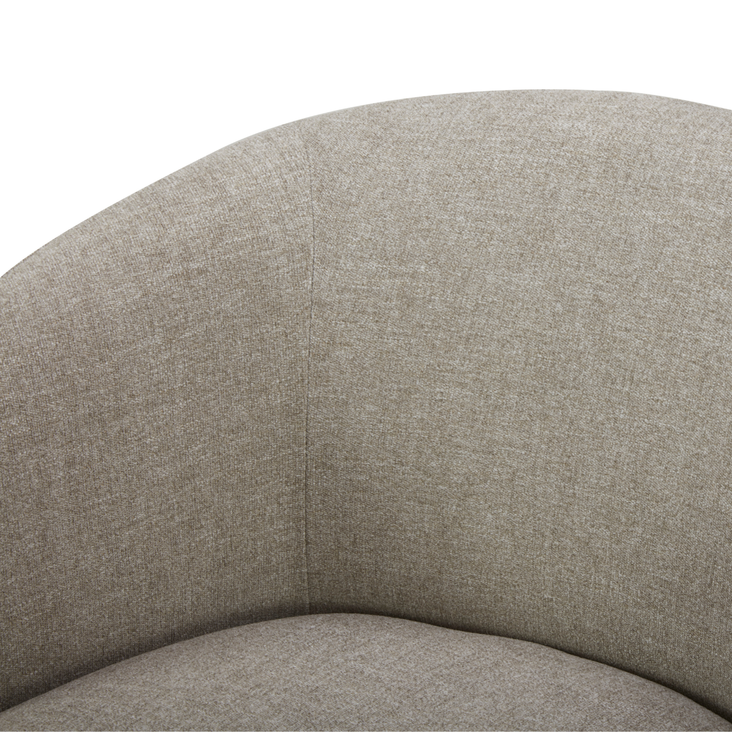 Contemporary Glass Lounge Chair with Swivel, Round