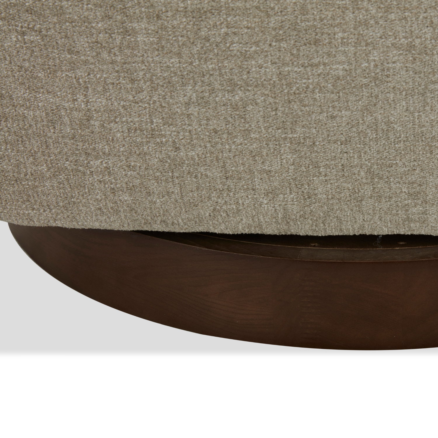 Contemporary Glass Lounge Chair with Swivel, Round