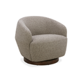 Modern Lounge Chair with Sculptural, Woven - Living Room