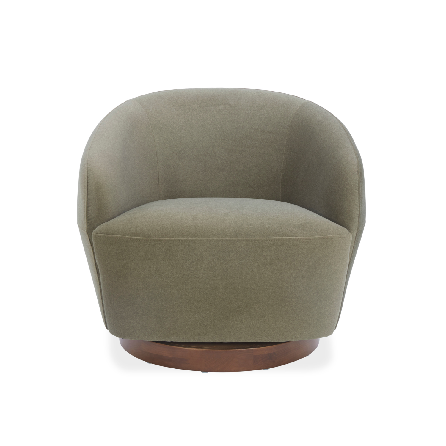 Modern Velvet Lounge Chair with Sculptural, Upholstered - Living Room | Matte Finish