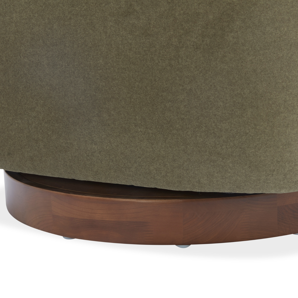 Modern Velvet Lounge Chair with Sculptural, Upholstered - Living Room | Matte Finish