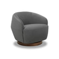Modern Velvet Lounge Chair with Sculptural, Upholstered - Living Room