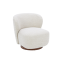 Modern Lounge Chair with Sculptural, Upholstered