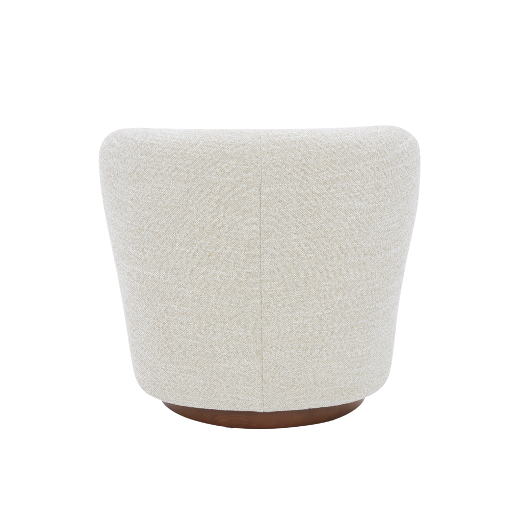 Modern Lounge Chair with Sculptural, Upholstered