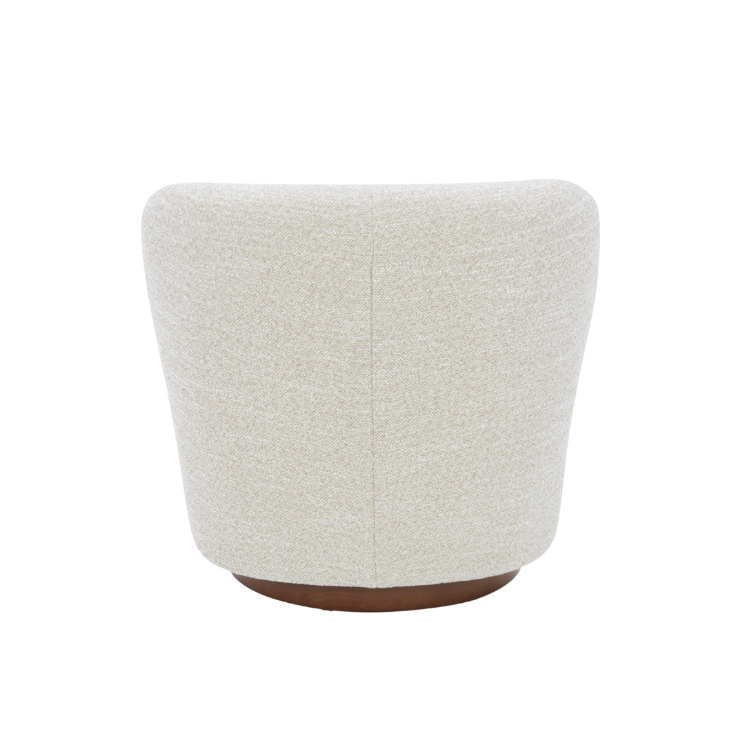Modern Lounge Chair with Sculptural, Upholstered