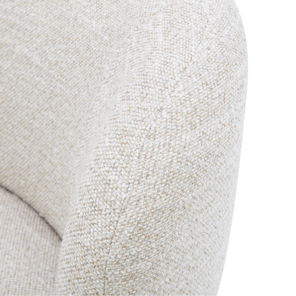 Modern Lounge Chair with Sculptural, Upholstered