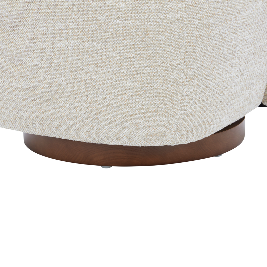 Modern Lounge Chair with Sculptural, Upholstered
