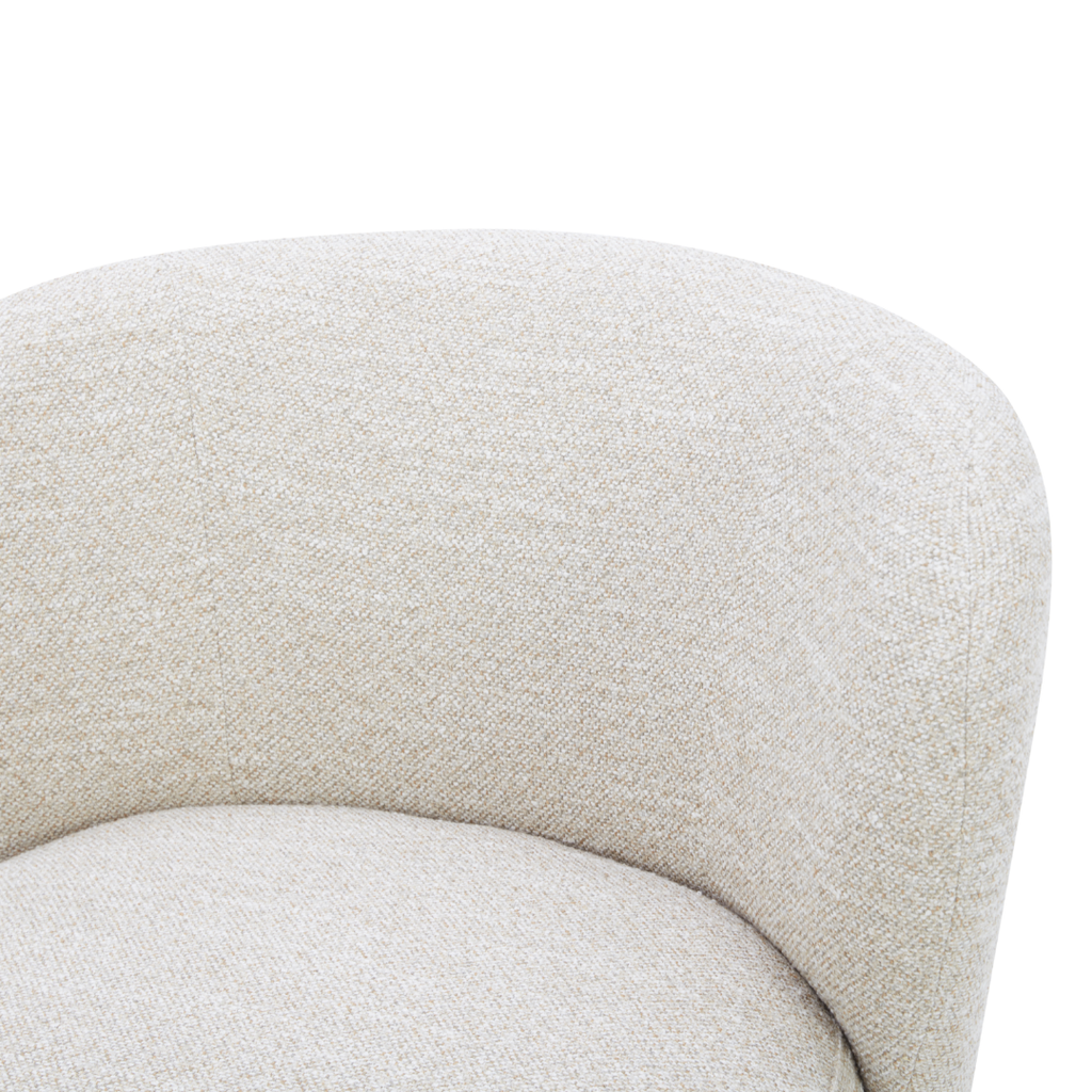 Modern Lounge Chair with Sculptural, Upholstered
