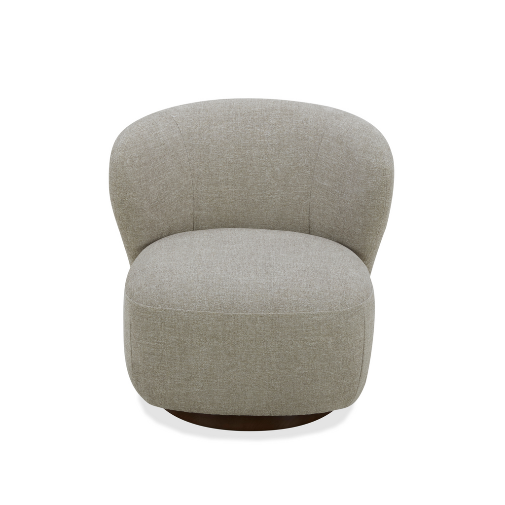 Modern Lounge Chair with Swivel, Round