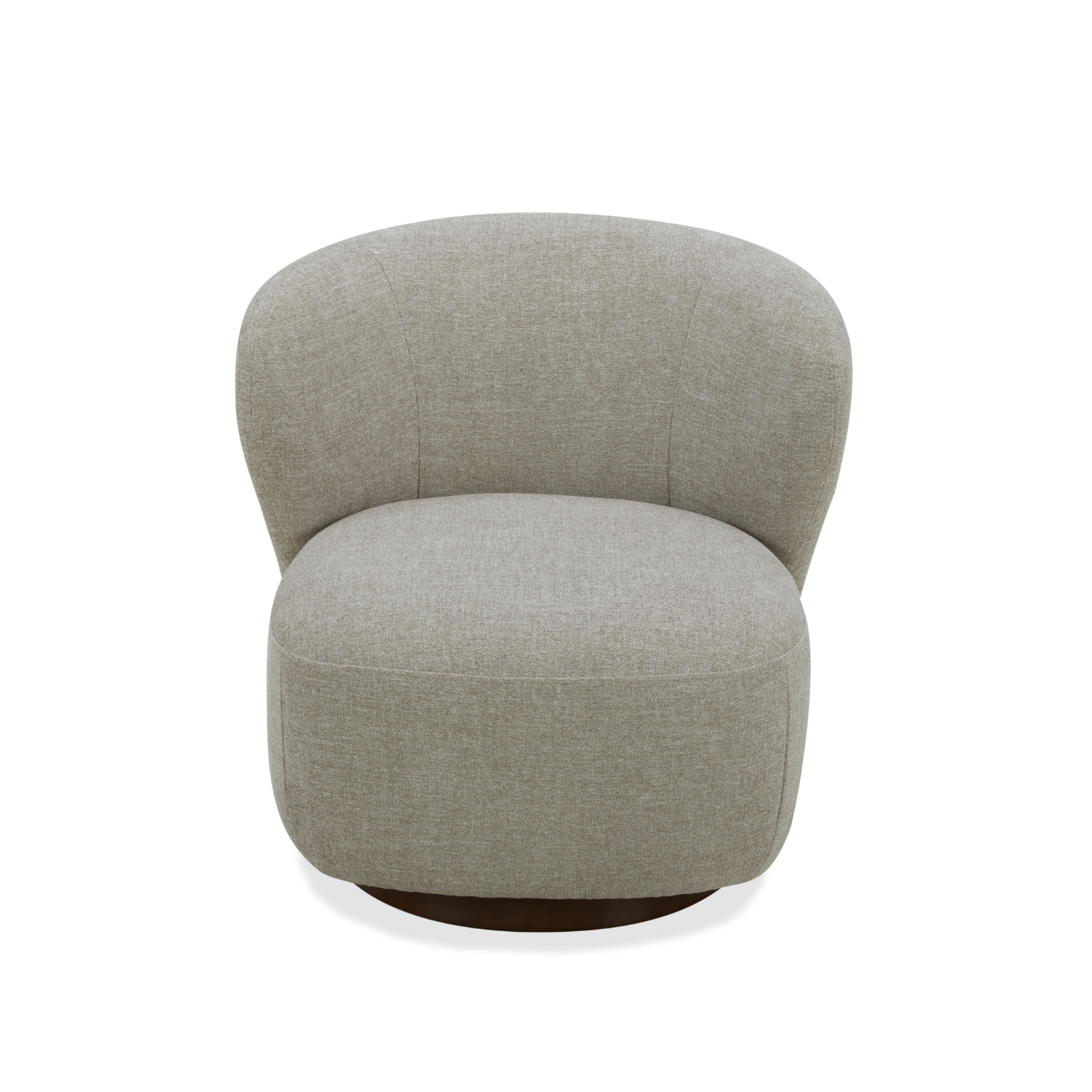 Modern Lounge Chair with Swivel, Round