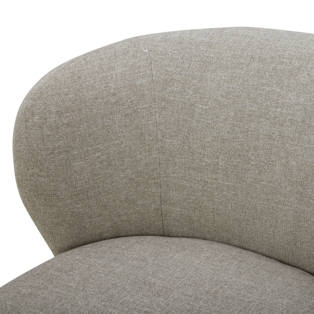 Modern Lounge Chair with Swivel, Round