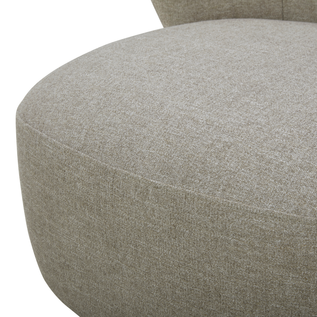 Modern Lounge Chair with Swivel, Round