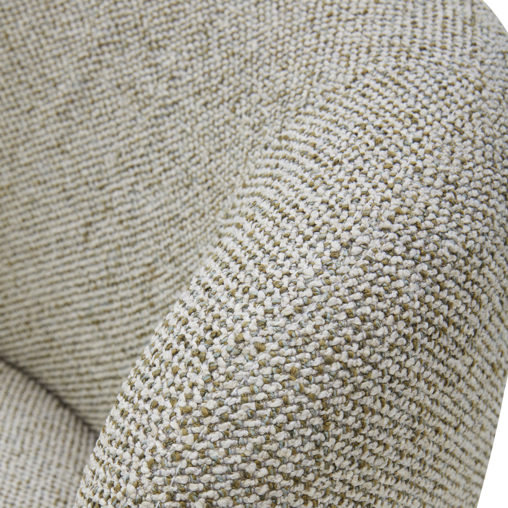 Mid-Century Lounge Chair with Upholstered, Swivel - Living Room