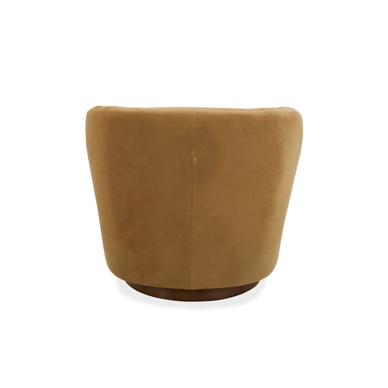 Modern Velvet Lounge Chair with Swivel, Round