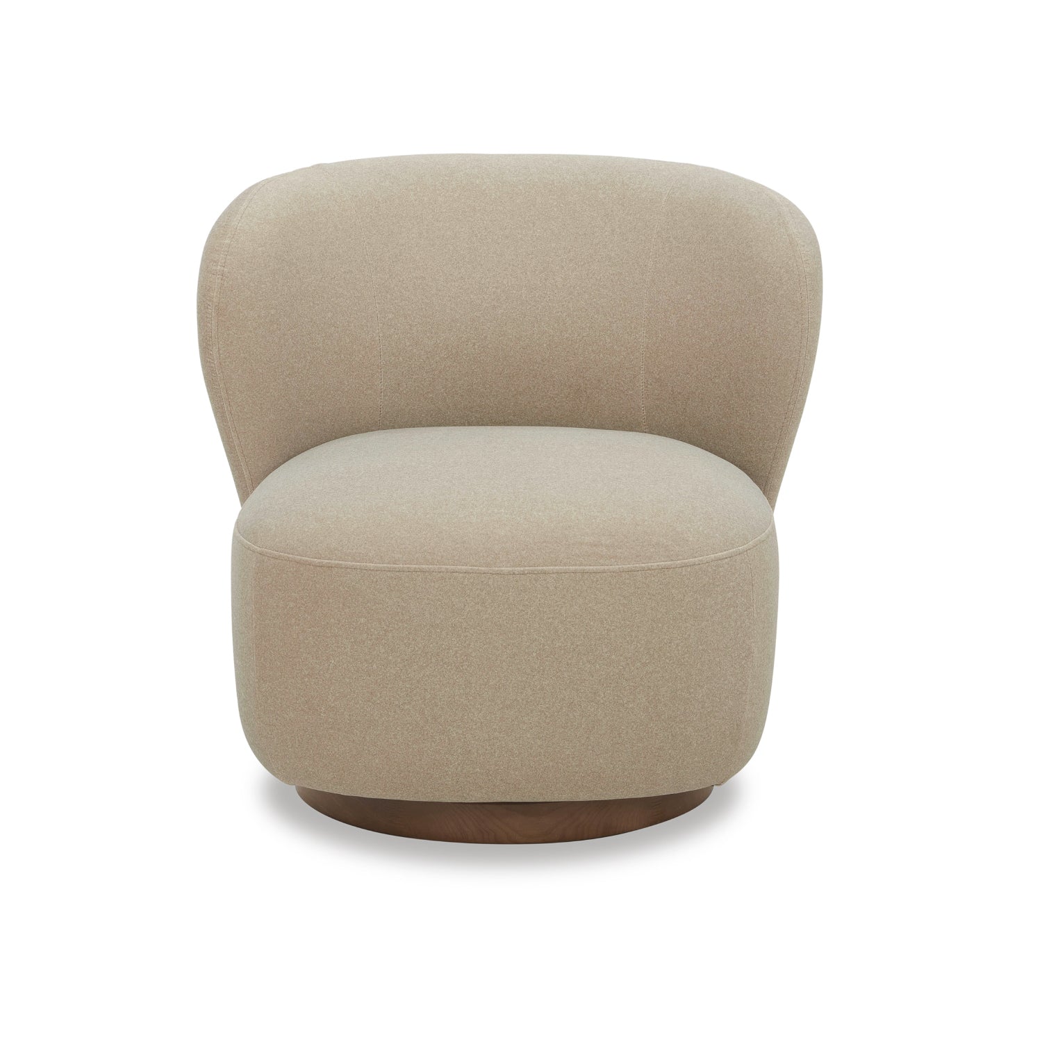 Traditional Velvet Lounge Chair with Upholstered, Swivel - Living Room | Matte Finish