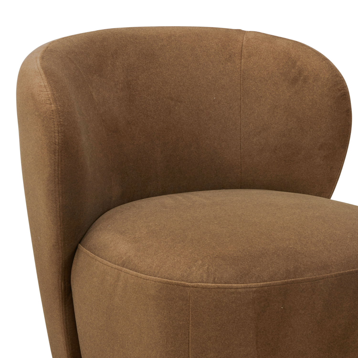 Traditional Velvet Lounge Chair with Upholstered, Swivel - Living Room | Matte Finish