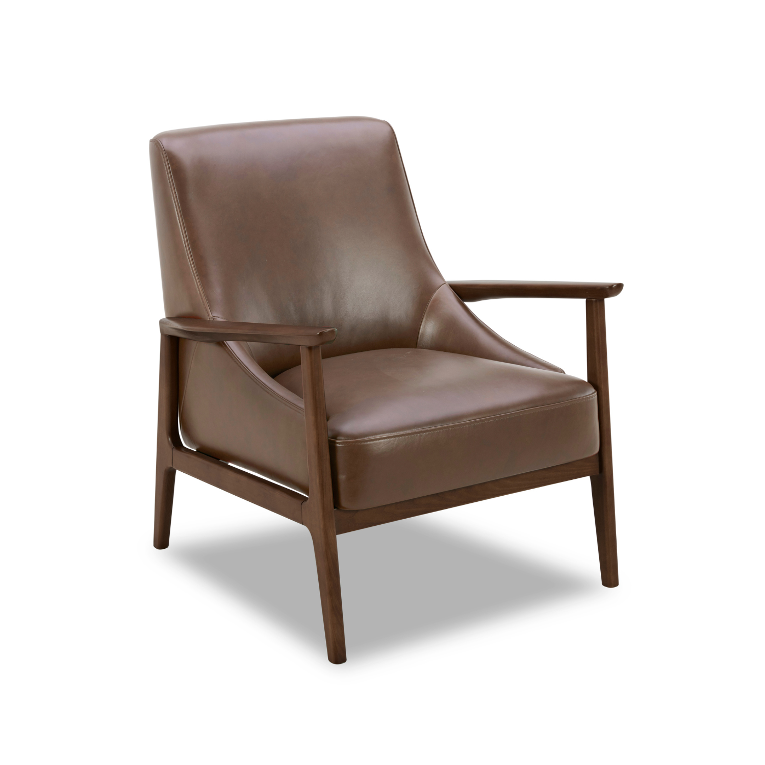 Mid-Century Leather Lounge Chair
