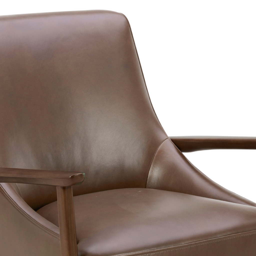 Mid-Century Leather Lounge Chair