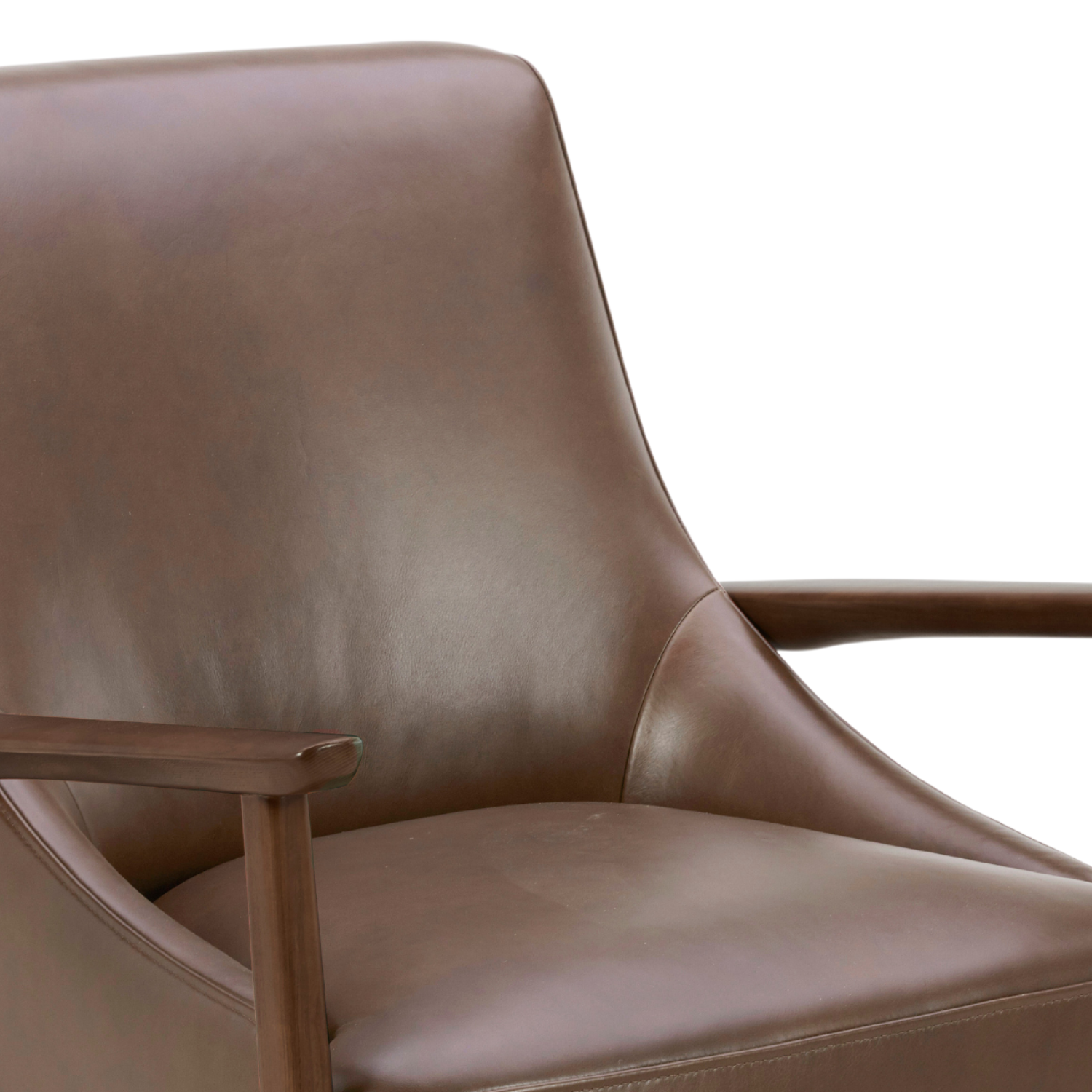 Mid-Century Leather Lounge Chair