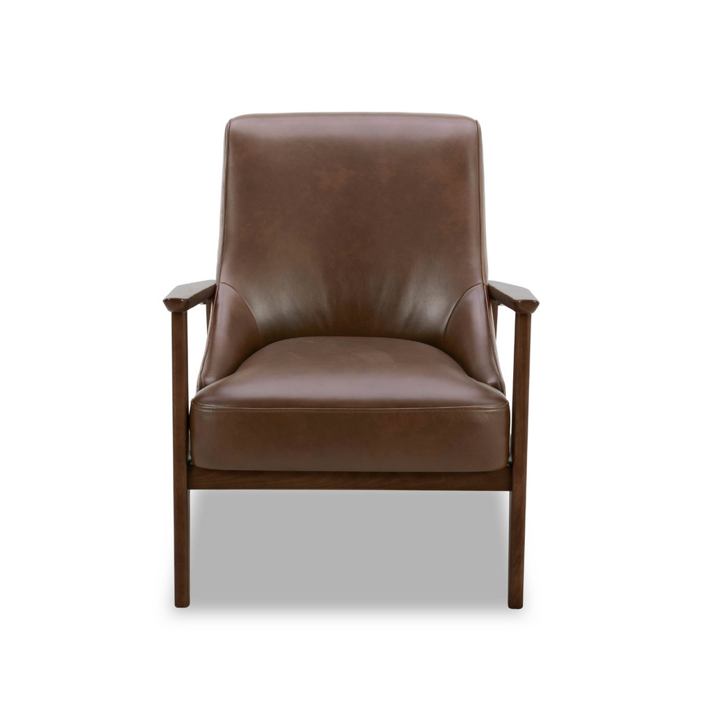 Mid-Century Leather Lounge Chair