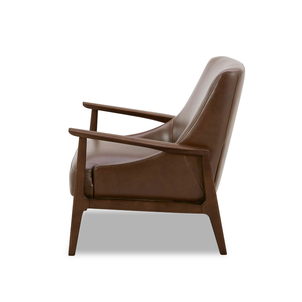 Mid-Century Leather Lounge Chair