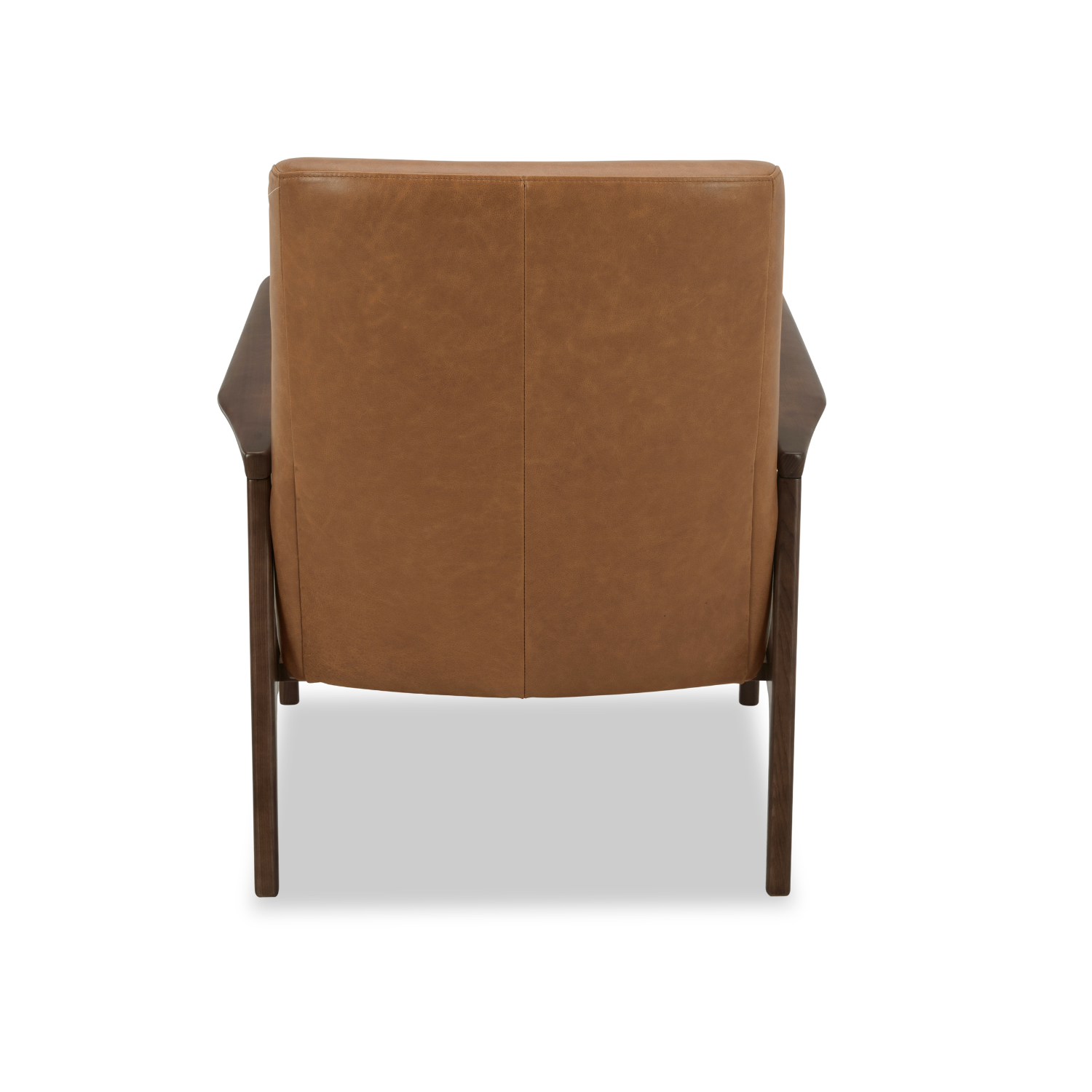 Mid-Century Leather Lounge Chair | Distressed Finish