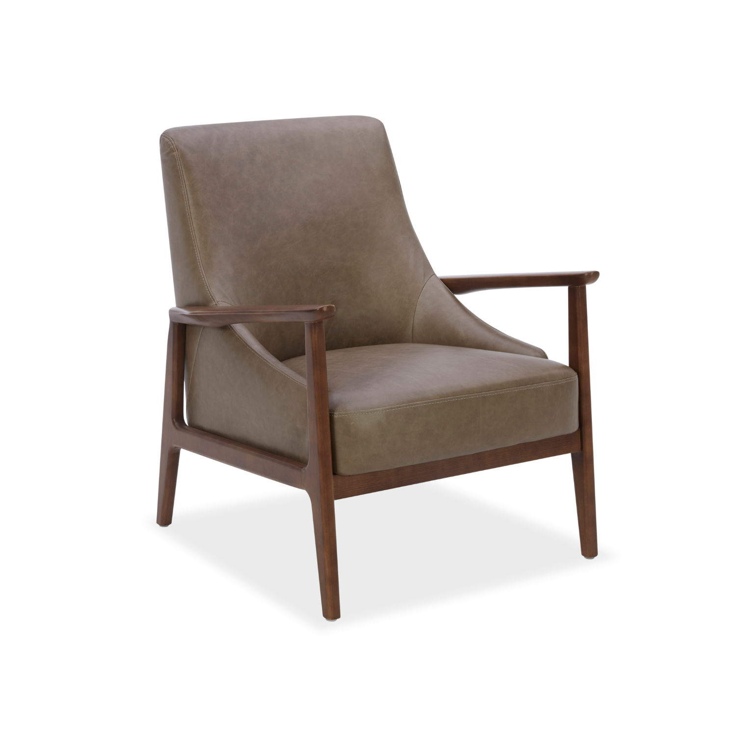 Mid-Century Leather Lounge Chair