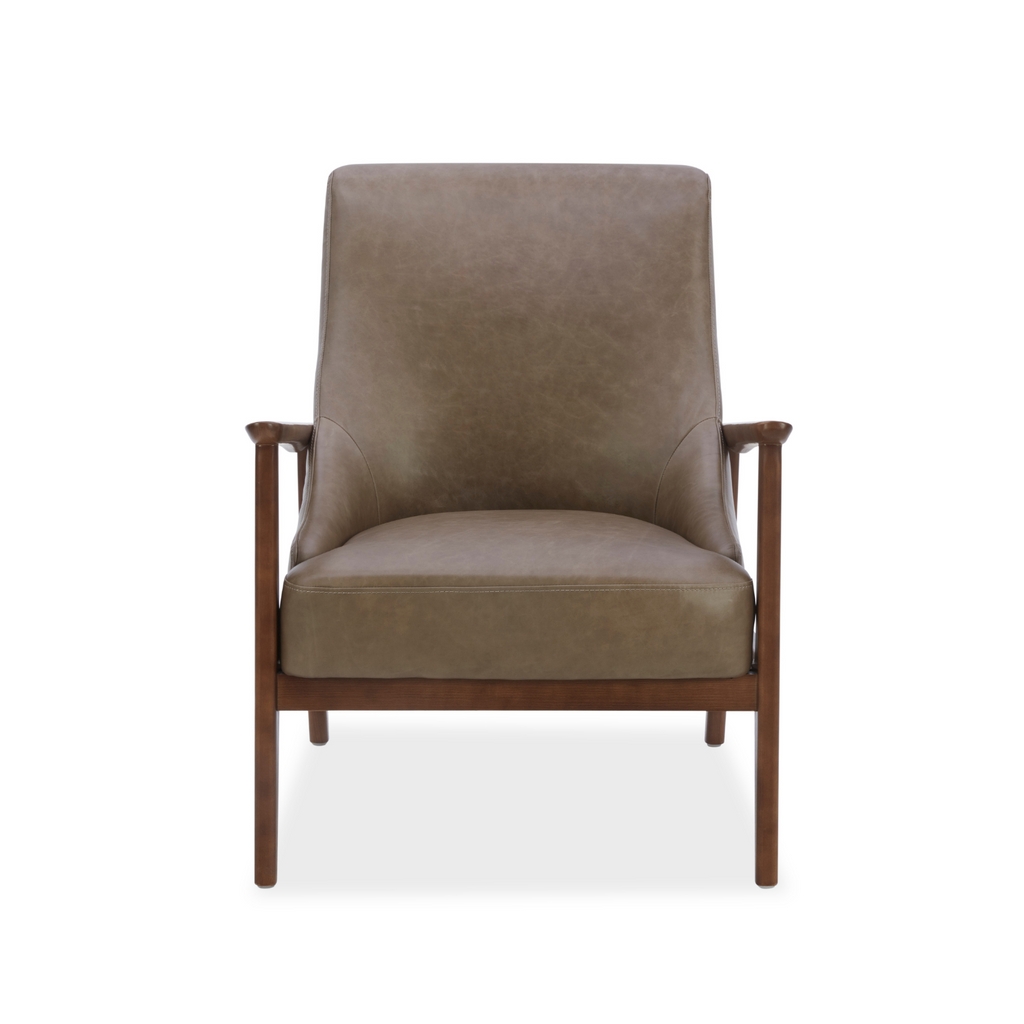 Mid-Century Leather Lounge Chair