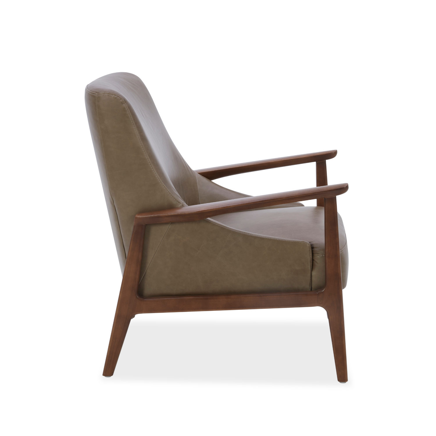 Mid-Century Leather Lounge Chair