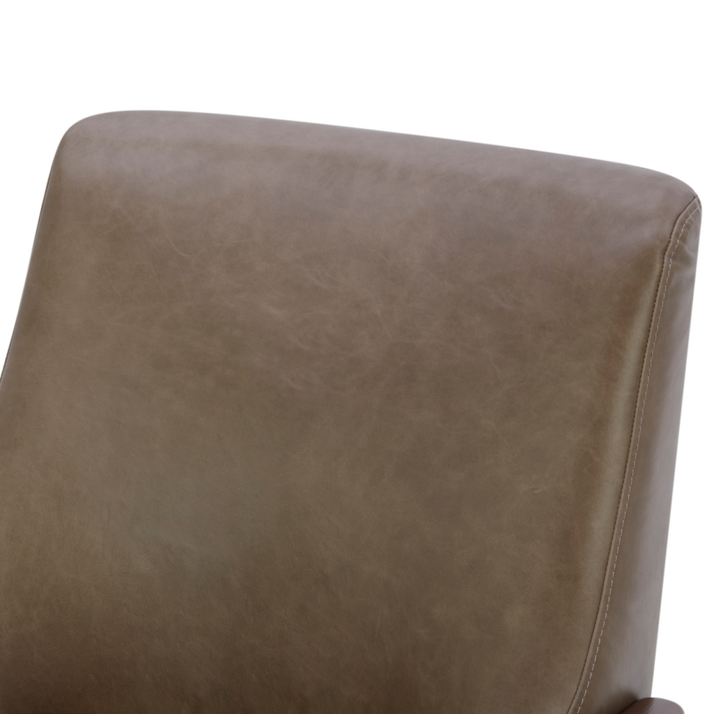 Mid-Century Leather Lounge Chair