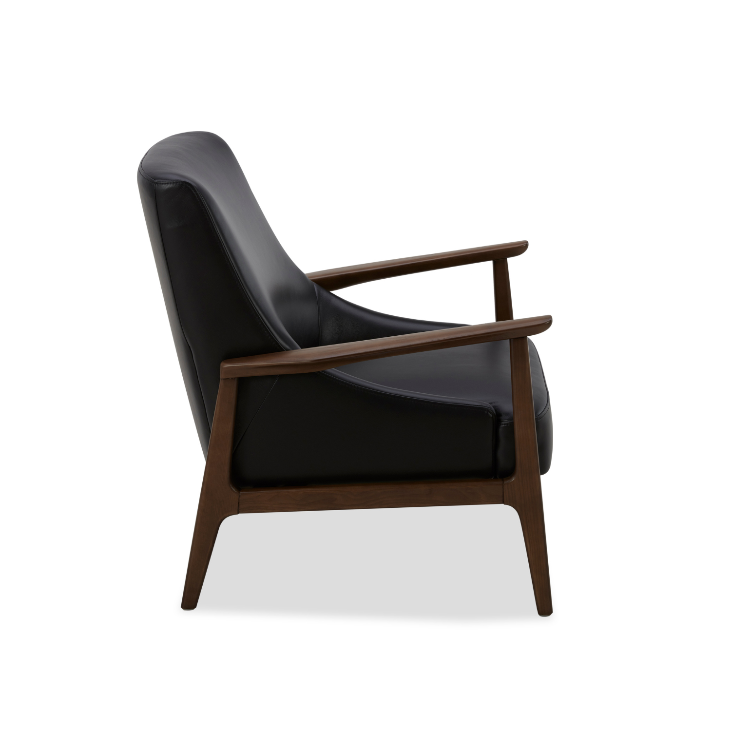 Mid-Century Leather Lounge Chair