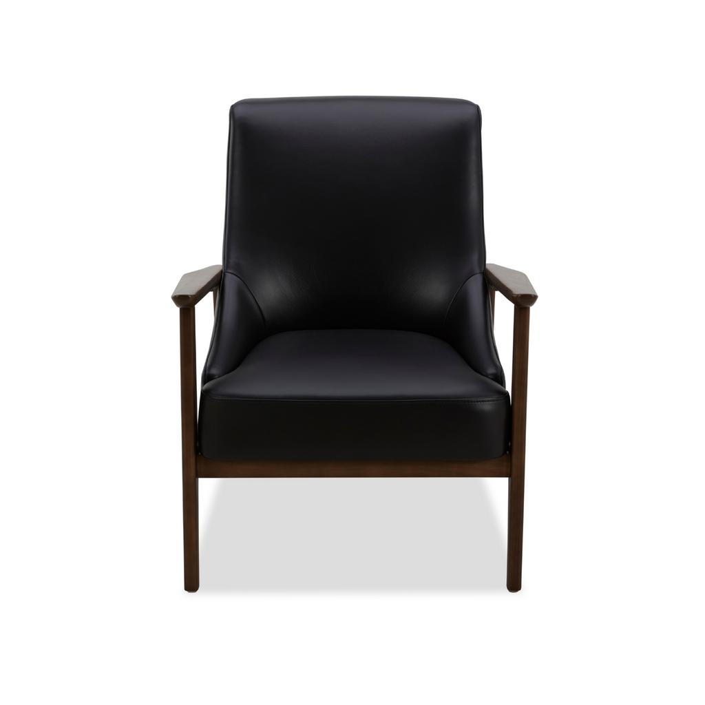 Mid-Century Leather Lounge Chair