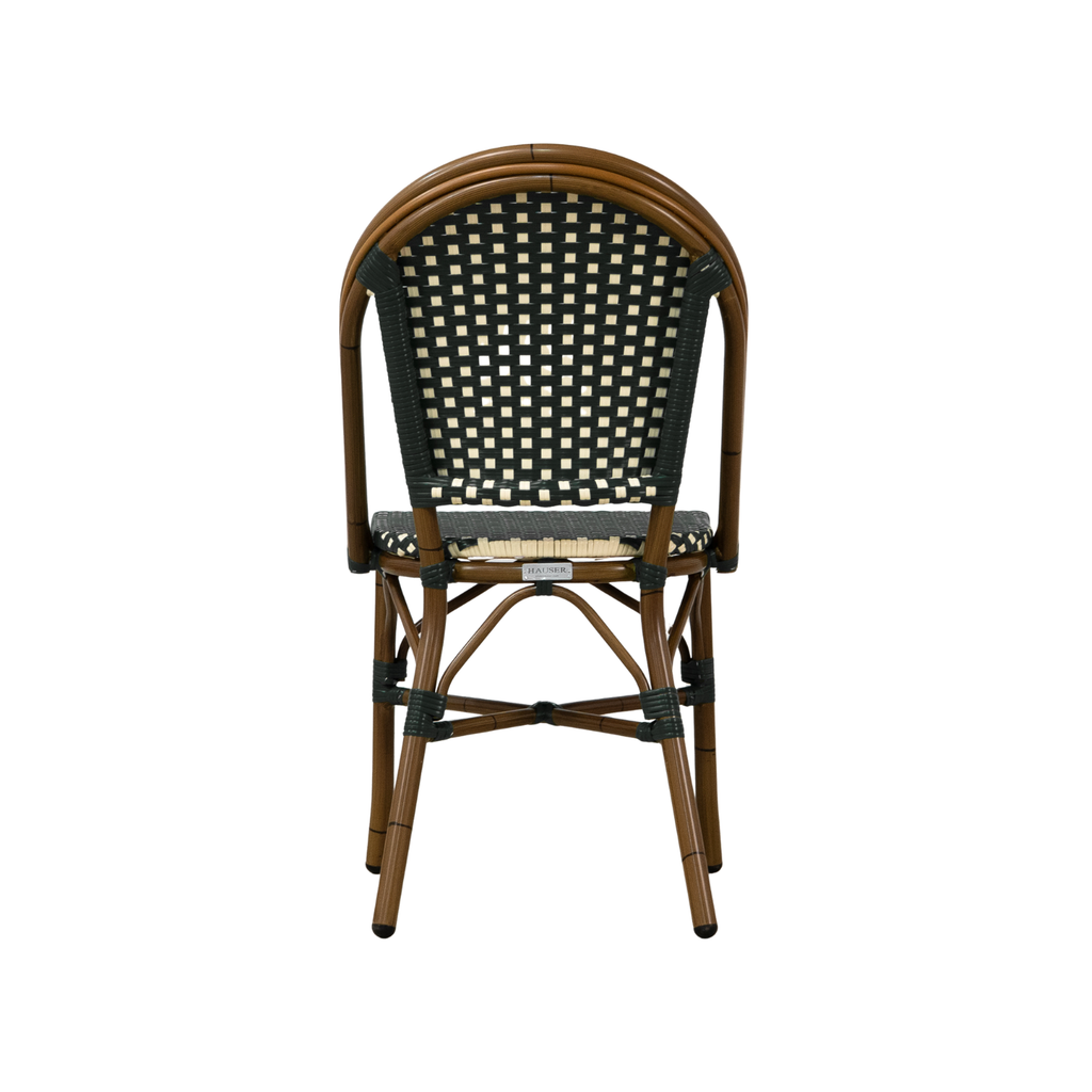 Modern Aluminum Outdoor Dining Chair with Woven, Stackable - Kitchen