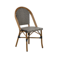 Modern Aluminum Outdoor Dining Chair with Woven, Stackable - Kitchen
