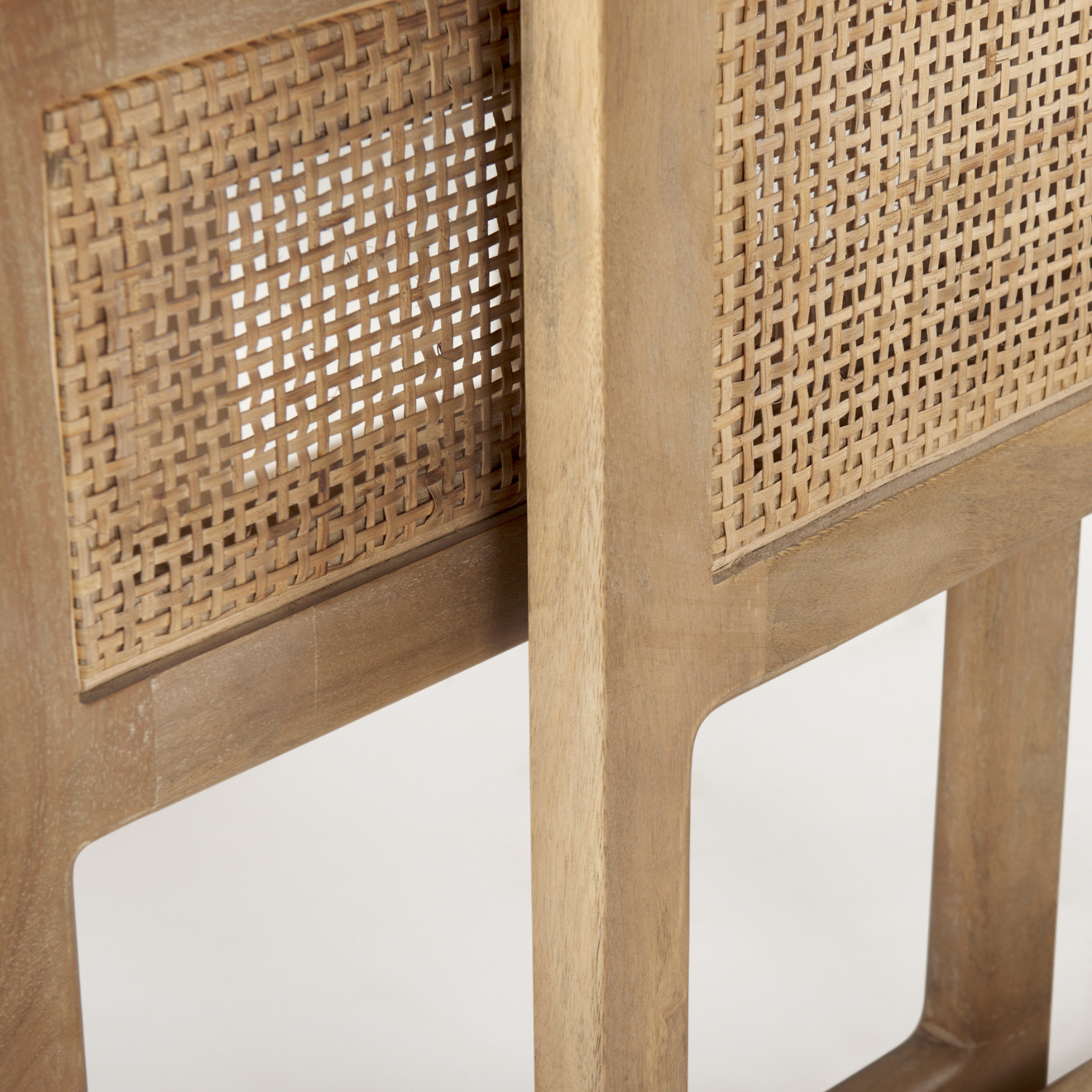 Contemporary Mango Wood Side Table with Nesting - Living Room