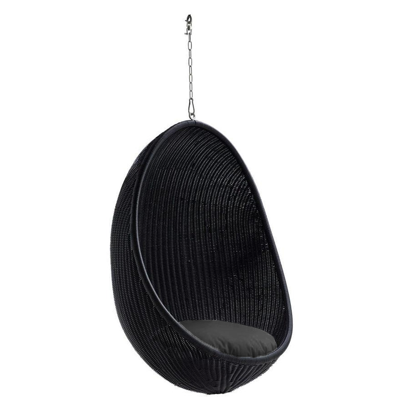 Coastal Rattan Outdoor Hanging Chair with Round - Patio