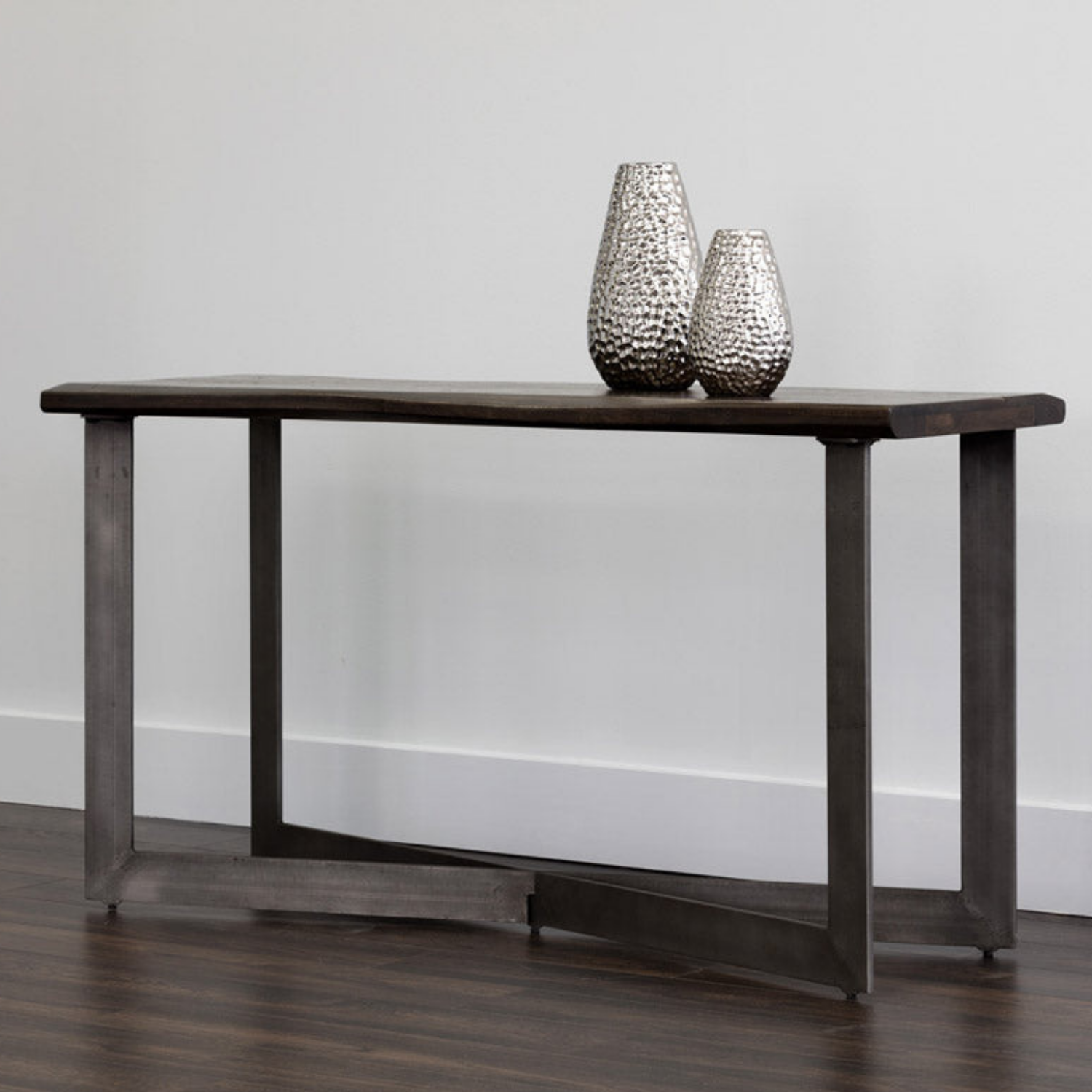 Modern Iron Console Table - Entryway