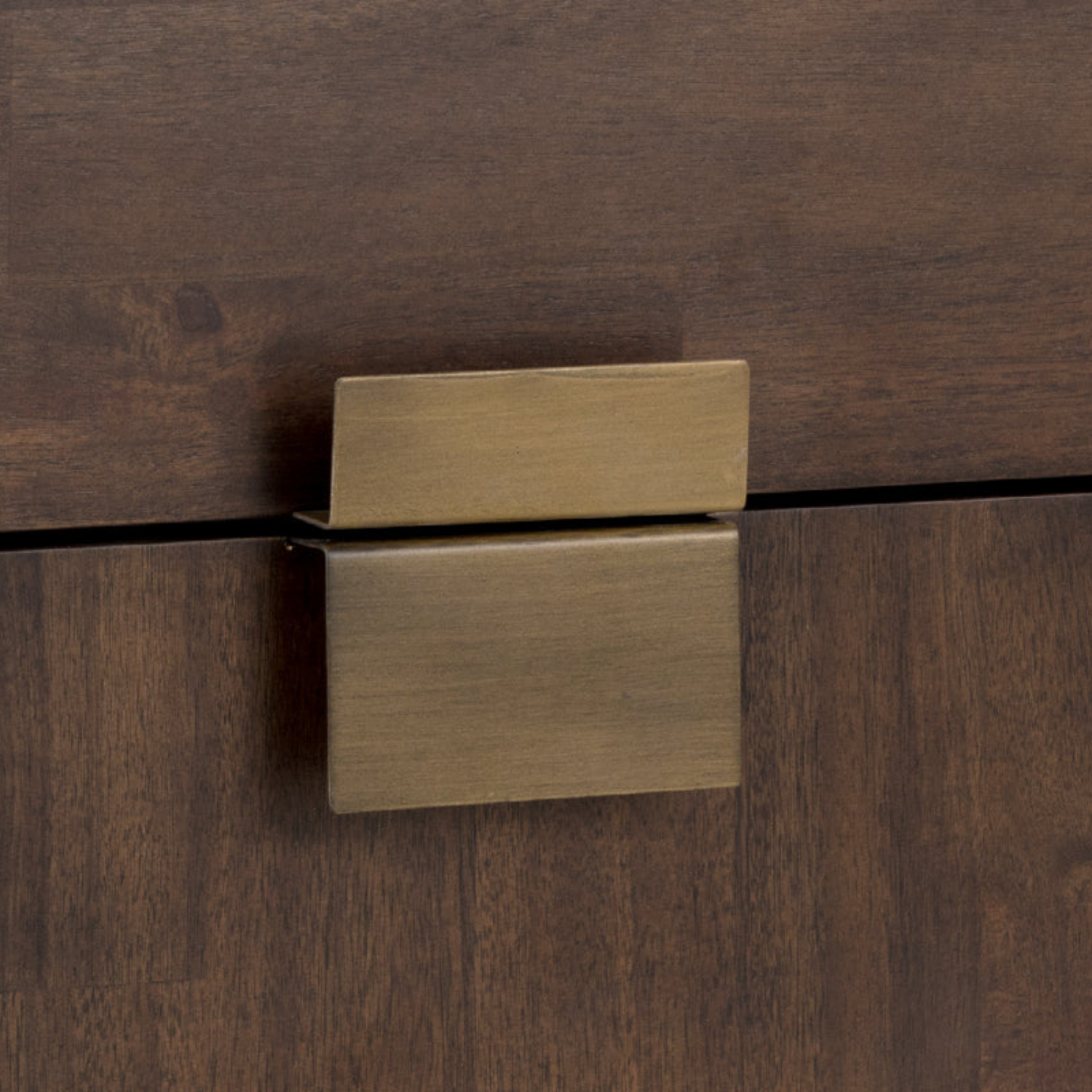 Transitional Brass Nightstand - Bedroom