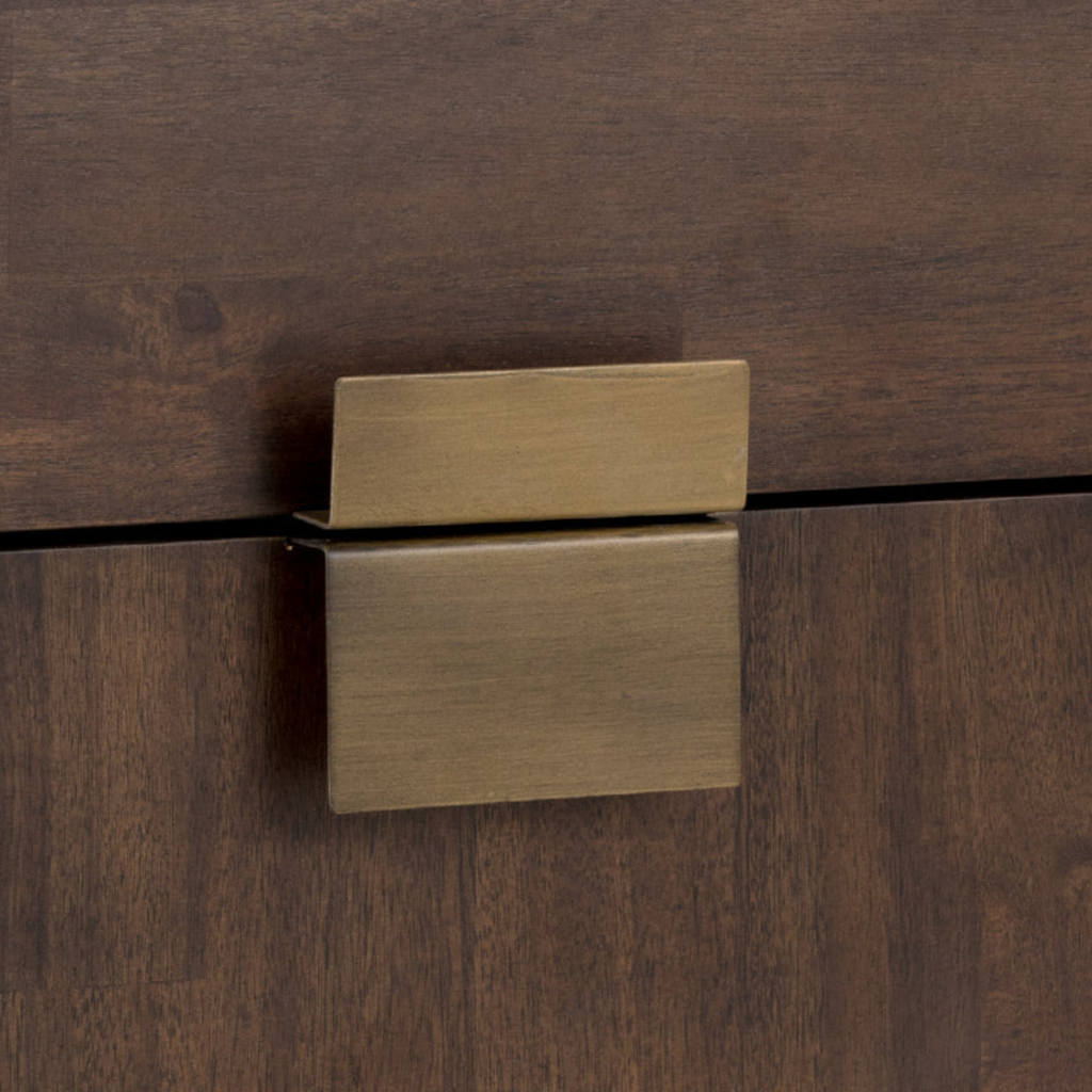 Transitional Brass Dresser - Bedroom