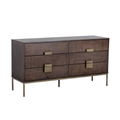 Transitional Brass Dresser - Bedroom