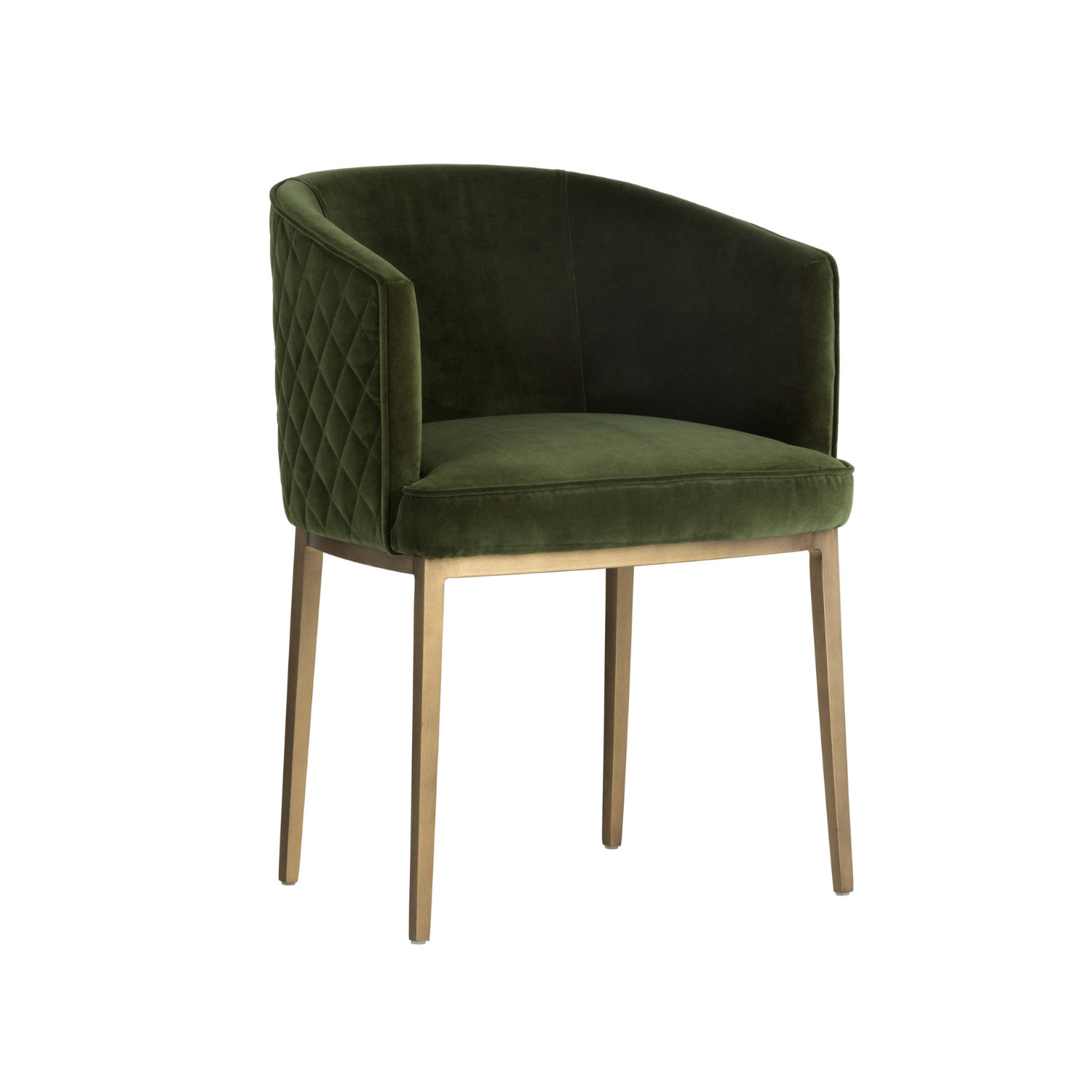 Modern Steel Dining Chair with Oval